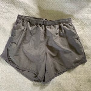 Girls Grey Nike Running Shorts